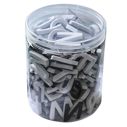 Lzttyee Decorative Magnetic EVA Alphabet Letters/Arabic Numerals for Refrigerator/White Board (117pcs Letters White)
