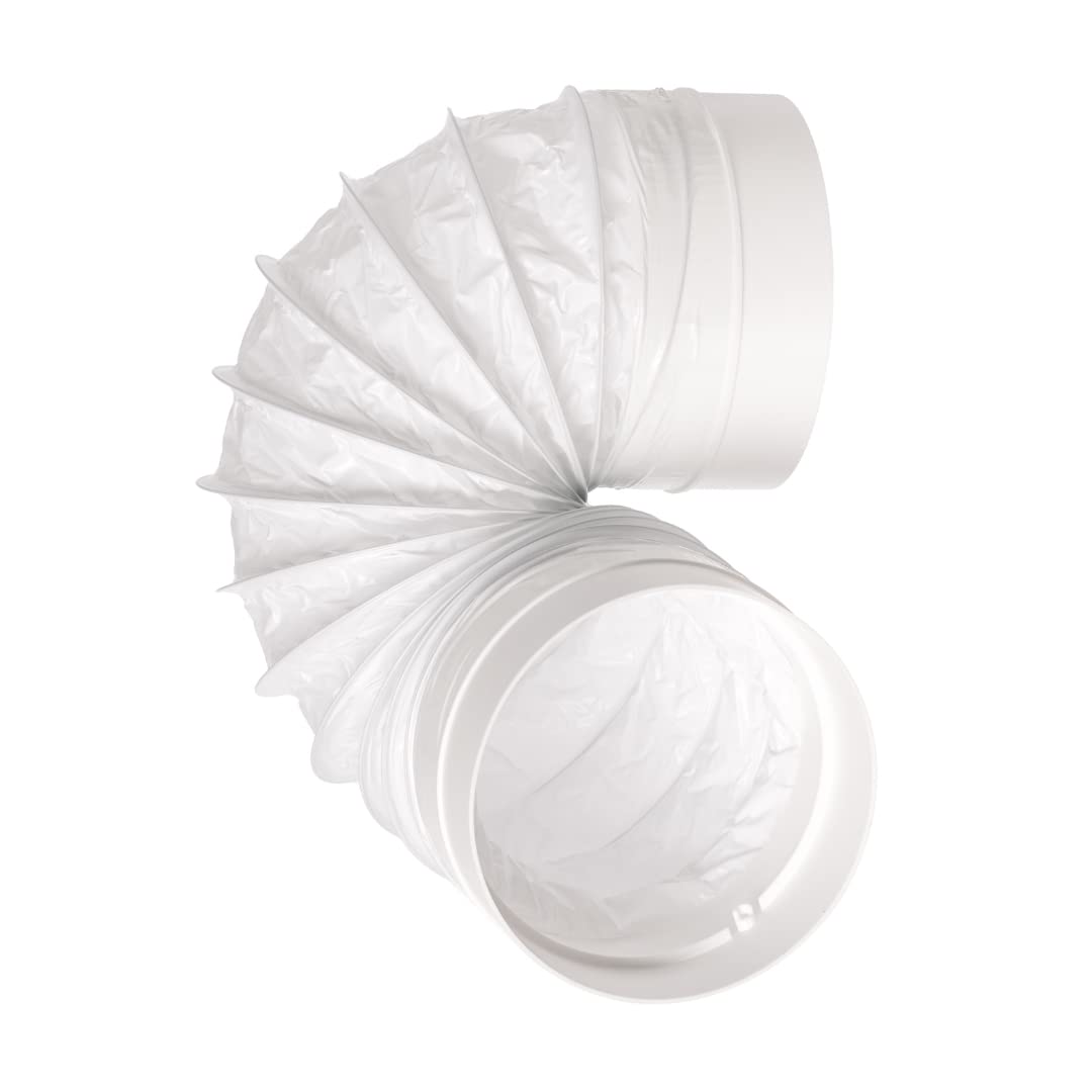 125mm / 5 Inch Flexible Duct Connector - Round PVC Ducting - Ventilation Pipe, Hose, Tube