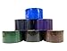 12 Unit Set of Colored Duct Tapes (6 Darker Colors + 6 Lighter Colors) - Each Roll is 1.89