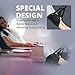 Celebrita MMA Foam Airplane Footrest Hammock, Portable Adjustable Leg Rest for Plane/Office/Home, Black