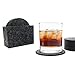 HODA Coasters for Drinks Absorbent Felt Coasters with Holder The Best Coaster Gift Set of 10 - Round