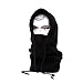 JollyGift Windproof Hat Tactical Heavyweight Balaclava Outdoor Sports Mask Fleece Hood Unisex (Black)