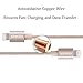 Lightning Cable, GEENKER 10ft/3M Nylon Braided 8pin Charging Cable Extra Long USB Cord for iphone 7, 7plus, se, 6s, 6s plus, 6plus, 6,5s 5c 5,iPad Mini, Air,iPad5,iPod on iOS9 - Gold