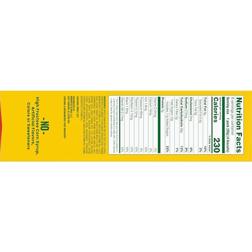 BELVITA BREAKFAST BARS BISCUITS, CRANBERRY ORANGE, 8 PACKS (4 BISCUITS PER PACK)
