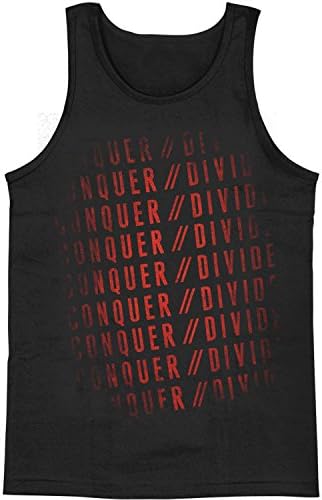 Conquer Divide Men's Stacked Mens Tank X-Large Black