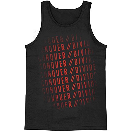 Conquer Divide Men's Stacked Mens Tank X-Large Black