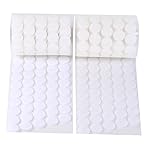 Vkey 500pcs (250 Pair Sets) 3/4" Diameter Sticky Back Coins Hook & Loop Self Adhesive Dots Tapes White-Delivery By FBA