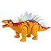 Toysery Walking Dinosaur with Flashing And Sounds Dinosaur Toys For Kids, Battery Operated Stegosaurus, Colors may vary