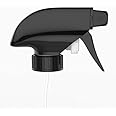 Sally's Organics Black Spray Nozzle - Replacement Trigger Sprayer for 16oz Glass Spray Bottles - Adjustable Spray Bottle Top for Mist & Stream