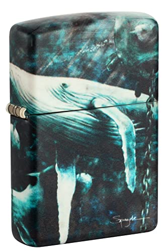 Zippo Spazuk Whale Design 540 Color Pocket Lighter