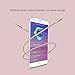 CableCreation 3.5mm Audio Cable (1.5FT/0.45m), 3.5mm Male to Male Auxiliary Stereo Cable for Car Stereos, Headphones, Tablets, iPhone, Surface Dock, Priva III & More, Speaker, Laptops, Pink
