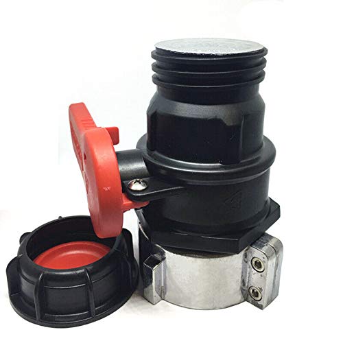 Top-Vigor IBC Tote Tank Ball Valve Drain Adapter Drain Adapter Garden Hose Fitting Ball Value IBC Water Tank Butt Replacement Tap Outlet(75 mm)