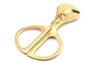 Cigar Cutter Scissors Stainless Steel Double Blade Guillotine Cigar Scissors Cutter Cigar Accessories for Cigars,Gold Portabl