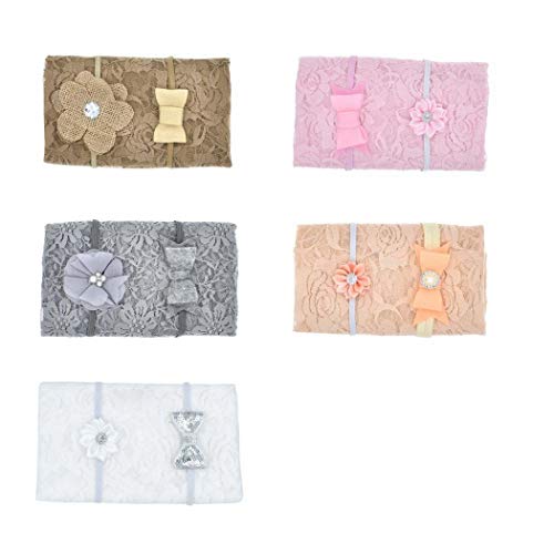 DREAMVAN Fashion Floral Lace Wrap and Headband Set Photograph Prop Bath & Hooded Towels