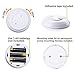 HONWELL Motion Sensor Light, Wireless Battery Powered Warm White Motion Sensor Lights, Stick Closet Lights, Safe LED Stair Lights, Wall Lights for Hallway, Motion Activated Step Lights (4Pack)