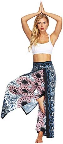 BeautyOriginal Women's Bottom Elastic Waist Loose Fit Hippie Boho Yoga Harem Pants