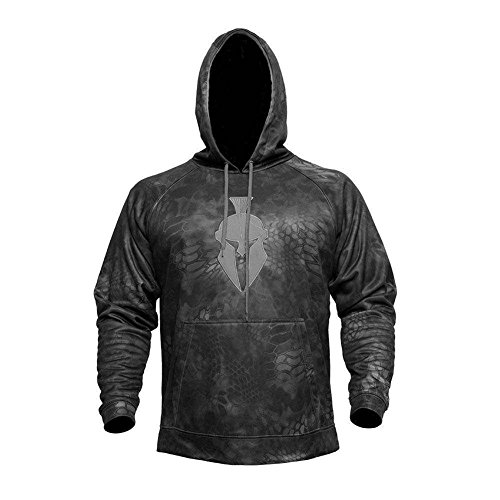 Kryptek Men's Tartaros Hooded Sweatshirt Polyester and Spandex Typhon and Smoke XL 46-48