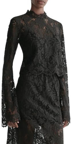 A.L.C. Womens Margot Top, Black, 0