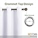 NICETOWN White Window Curtain Panels - 50% Light Blocking Curtains for Bedroom & Dining Room Window (Set of 2, 42 inches x 63 inches)