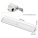 Etrech Stick-on Anywhere Portable 10-LED Wireless Motion Sensing Closet Cabinet LED Night Lights / Wardrobe Light / Stairs Light / Step Light Bar with Magnetic Strip (Battery Operated)