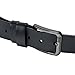 Kingstar Men's Black Leather Dress Classic Belt,38mm Smooth Reversible Ratchet Jean Belts with Adjustable Single-prong Buckle