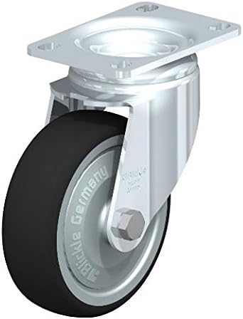 Blickle - L-PATH 100K-12-FK Blickle Pressed steel swivel caster, medium heavy duty rigs, with top plate fitting