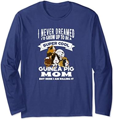 Unisex Super Cool Guinea Pig Mom - Guinea Pig Gift Shirt 2XL Navy