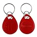 LIBO 125KHz Smart ID Key Tag Card RFID Access Control Key Card Proximity EM4100 TK4100 Keyfobs Keychains NFC Token Badge Holder (Mix Color, Pack of 10)