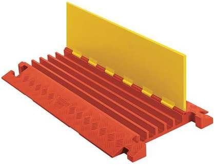 Cable Protector, Hinged, 5 Channels, 3 ft.