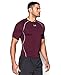 Under Armour Men's UA HeatGear Armour Short Sleeve Compression Shirt XL Maroon
