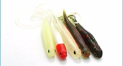 Jig Head Soft Lure Fly Fishing Bait 5pcs/lot Luminous Artificial Hook Sea Pike Tackle