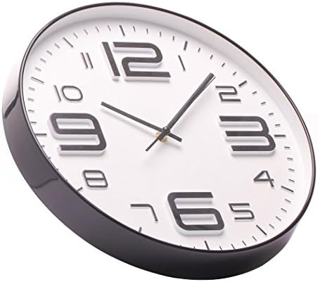 SonYo Indoor/Outdoor Big 3D Number Quartz Wall Clock Quiet Sweep Movement Decorative Living Room 14"