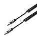 iLuv iCB117BLK Premium 6-Feet Coiled Aux-In Audio Cable, Black
