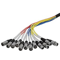 Seismic Audio - 8 Channel XLR SNAKE CABLE 25' long