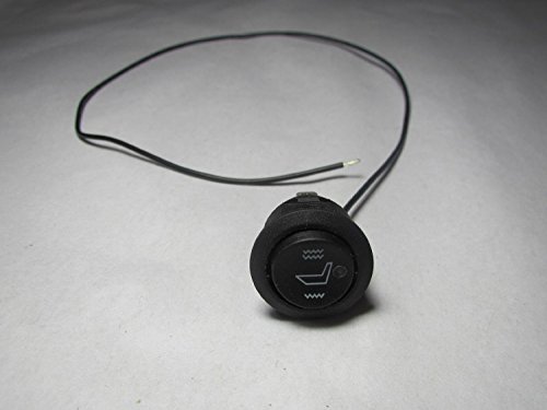 Water Carbon Illuminated Seat Heater Hi/lo/Off Round Rocker Switch Opening Size:19mm 40cm Long Wire with a Negative - Thumbnail 3