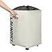WISHPOOL Rolling Foldable Laundry Basket Square Corner Collapsible Waterproof Laundry Hamper Dirty Clothes Hamper Bag with Handle on Wheels L15.75XW13.39XH22 inch (beige)