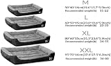 SuperGift Soft & Fluffy Pet Bed Grey Medium Anti-Anxiety Non-Slip view 4