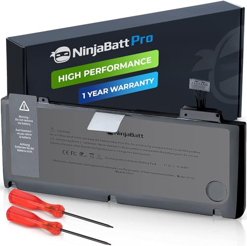 NinjaBatt Battery A1278 A1322 for Apple MacBook Pro