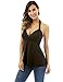 PattyBoutik Women Crochet Lace Inset Halter Crossover Blouse (Black Small)