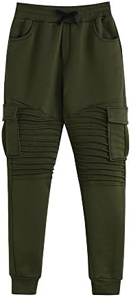 AMhomely Men's Jogger Gym Sweatpants Slacks Casual Elastic Joggings Sport Solid Baggy Pockets Trousers Casual Fitness Tracksuit Bottoms Slim Fit Chinos Pants for Mens Size S-3XL