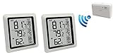 Ambient Weather WS-0270-2-KIT Dual Zone Wireless Outdoor Thermometer with Indoor Humidity WS-0270-2