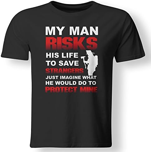 Always Awesome Apparel Firefighter Wife Girlfriend Volunteer Fire Fighter T Shirt