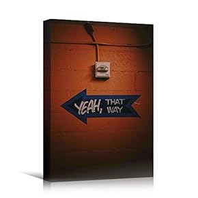 signwin Canvas Wall Art Painted Words Bedroom Industrial...