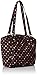 Vera Bradley Women's Cotton Glenna Satchel Purse, Havana Dots, One Size