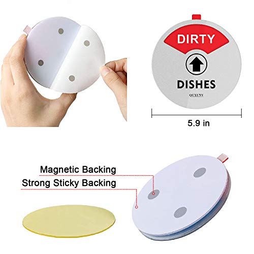 Dishwasher Clean Dirty Sign 6 Inch Big