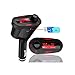 Generic Car Kit MP3 Player Wireless FM Transmitter Modulator USB SD MMC Slot Red LCD Display with Remote, Red