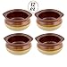 Pro Dispose French Onion Soup Crocks, Porcelain Ceramic Soup Bowls, 12 Ounces -Set of 4-