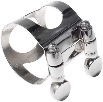 1pc Soprano Saxophone Ligatures Nickel Metal Sax Accessories