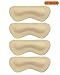 Leather Heel Grips Liner,Non Slip Inserts for Men Women Shoes Too Big,Shoe Filler Improved Shoe Fit and Comfort,Prevent Blisters (Beige, Thick)