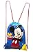 3PC Disney Mickey and Friends Drawstring Backpack Tote Bag